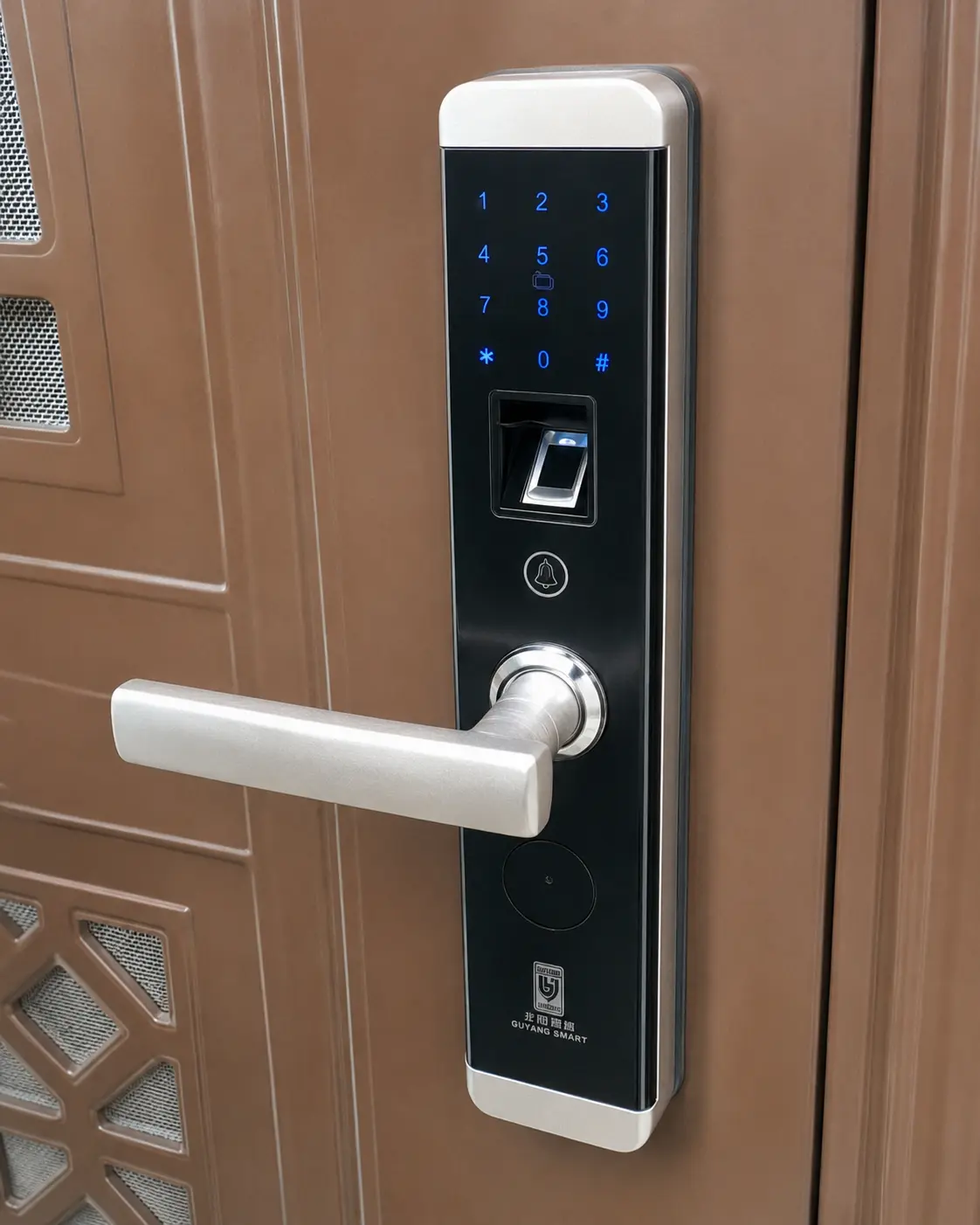 Smart fingerprint door lock installation